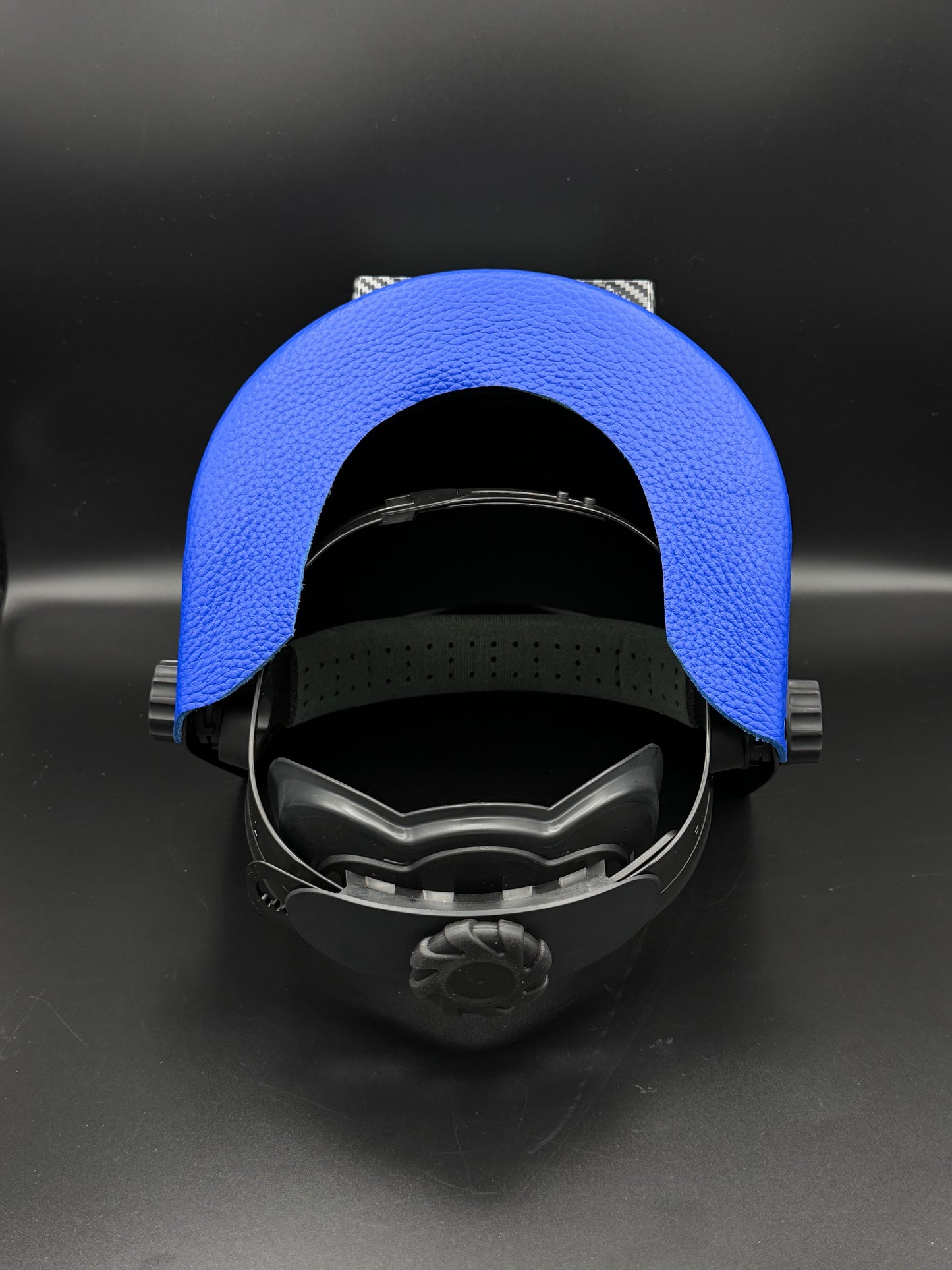 Carbon Fiber Pattern Sugarscoop Blue Leather