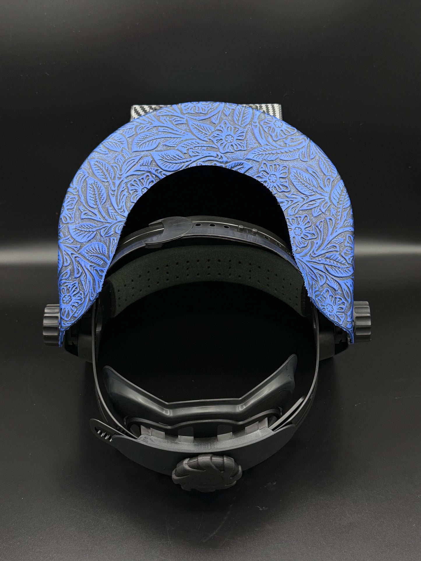 Carbon Fiber Pattern Sugarscoop Blue Floral