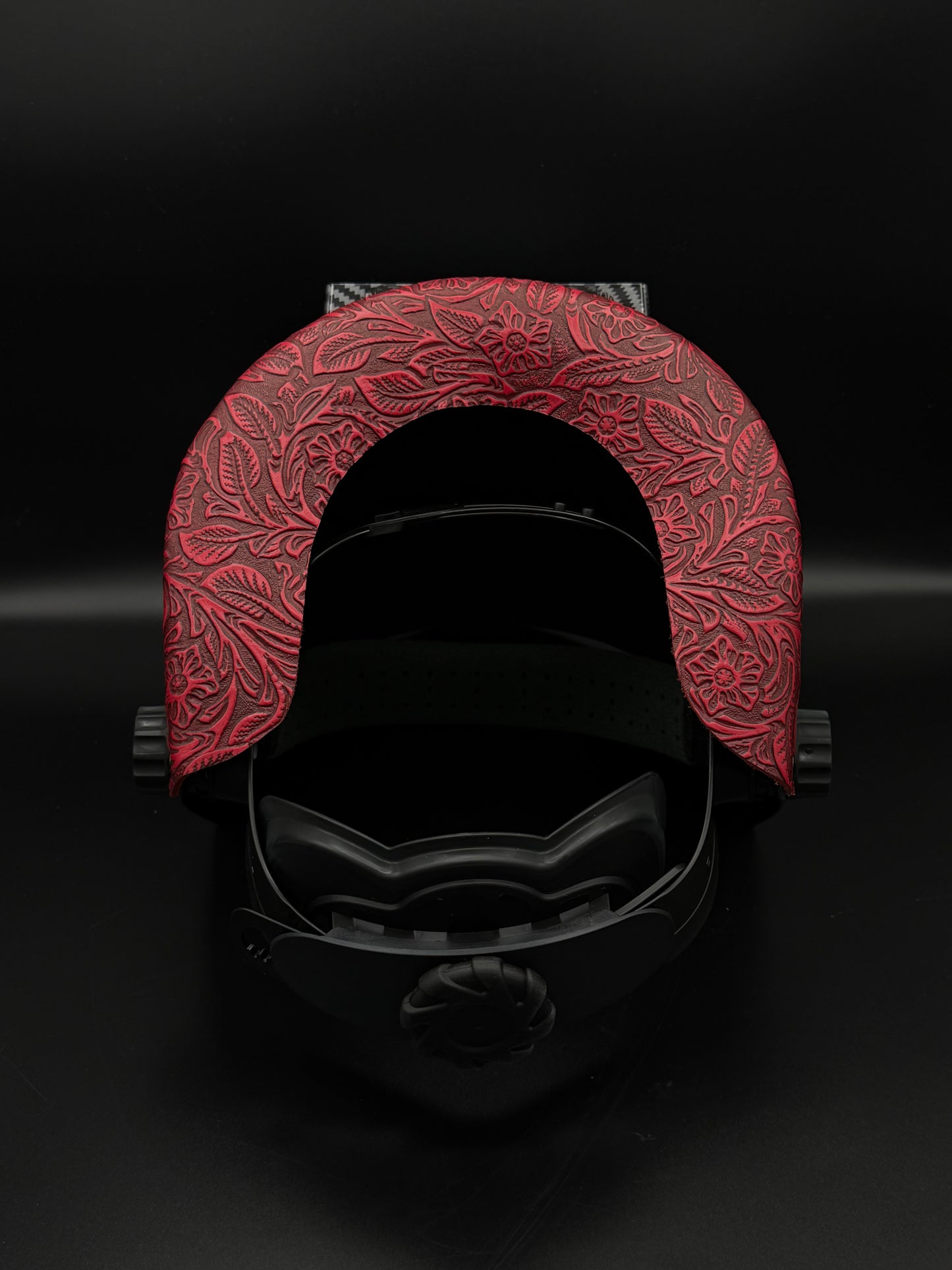 Carbon Fiber Pattern Sugarscoop Red Floral