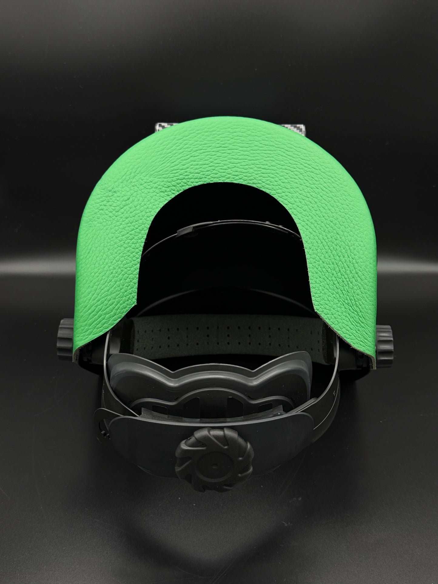 Carbon Fiber Pattern Sugarscoop Green Leather