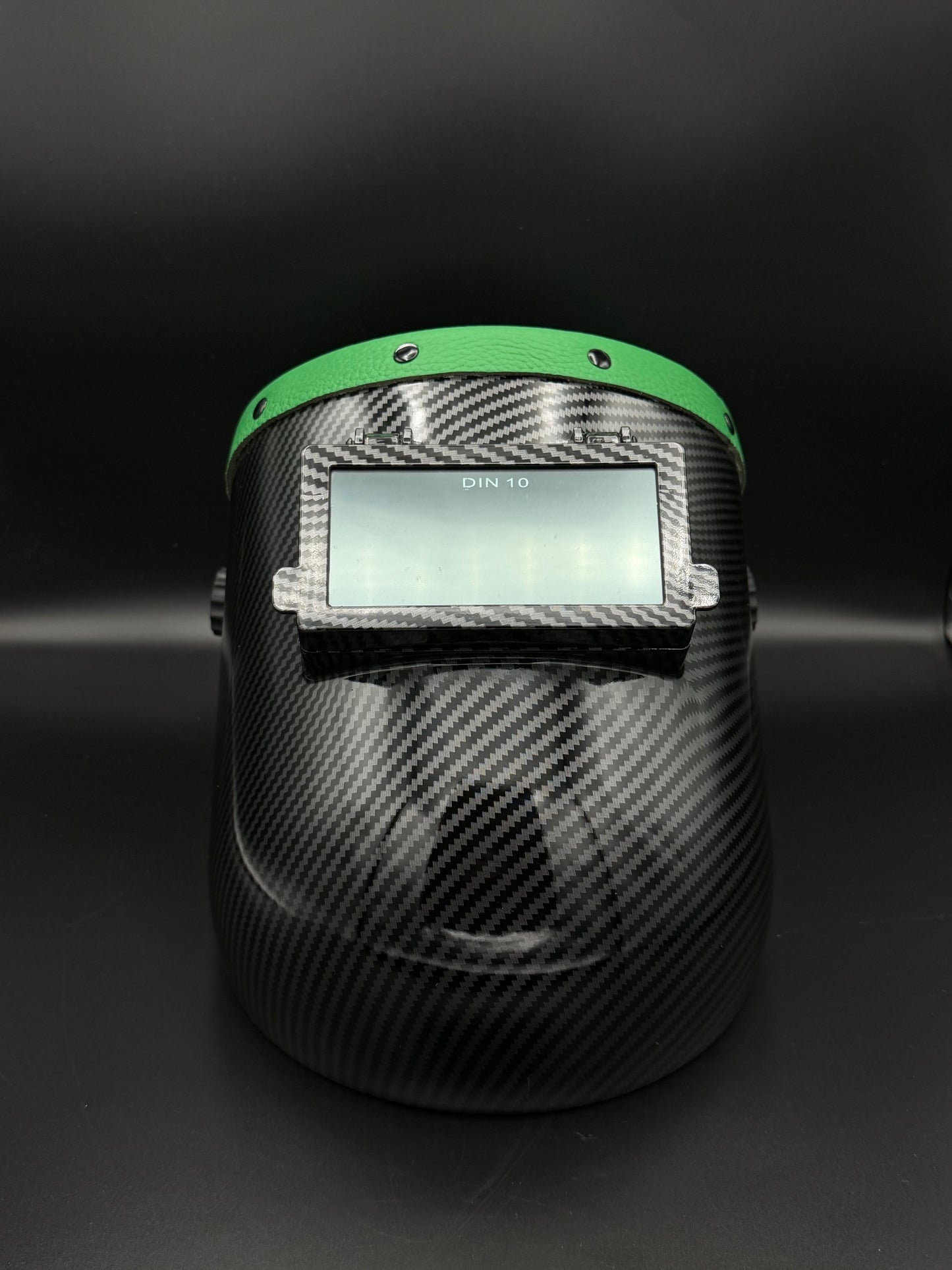 Carbon Fiber Pattern Sugarscoop Green Leather