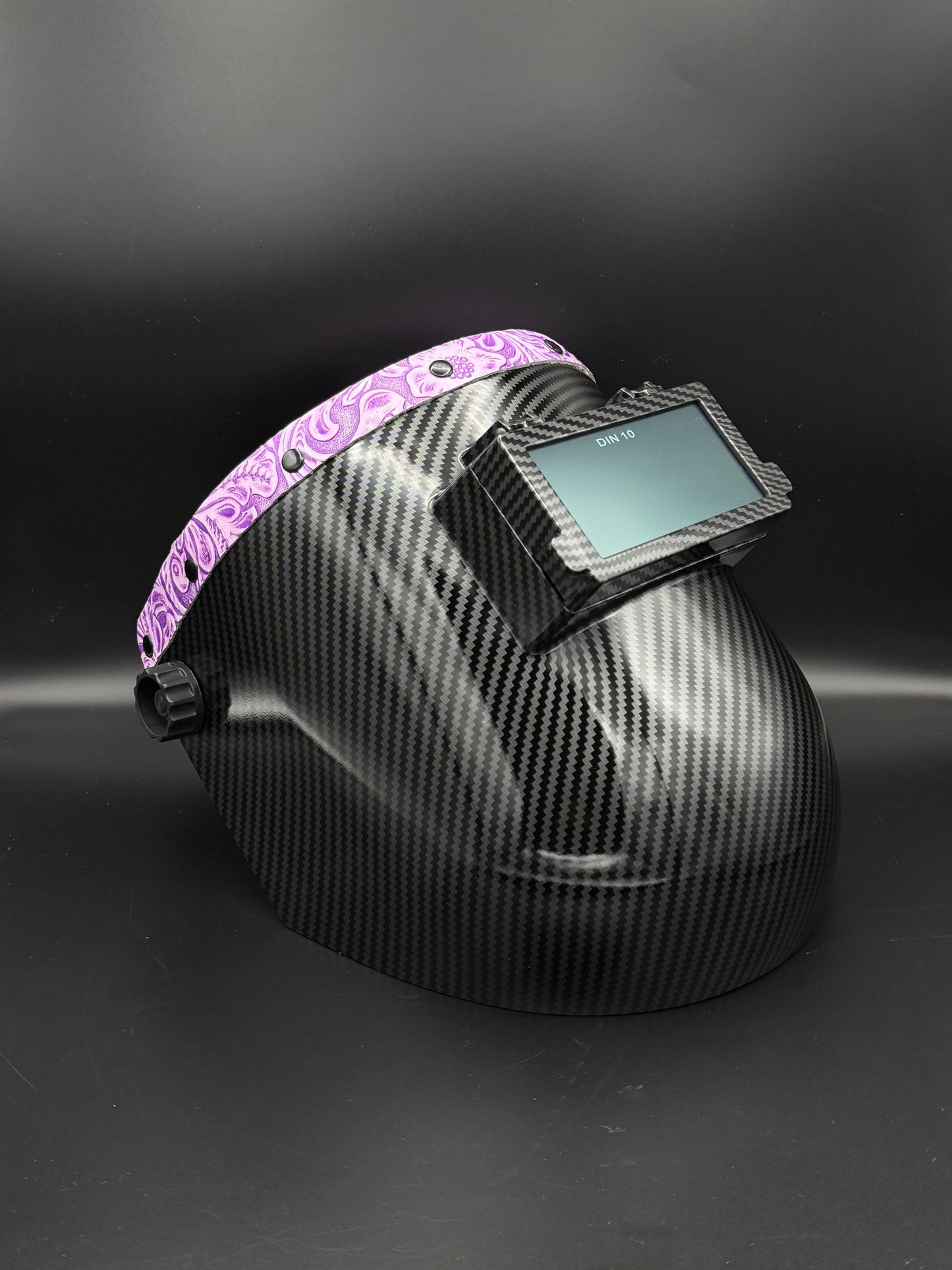 Carbon Fiber Pattern Sugarscoop Purple Floral