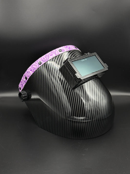 Carbon Fiber Pattern Sugarscoop Purple Floral